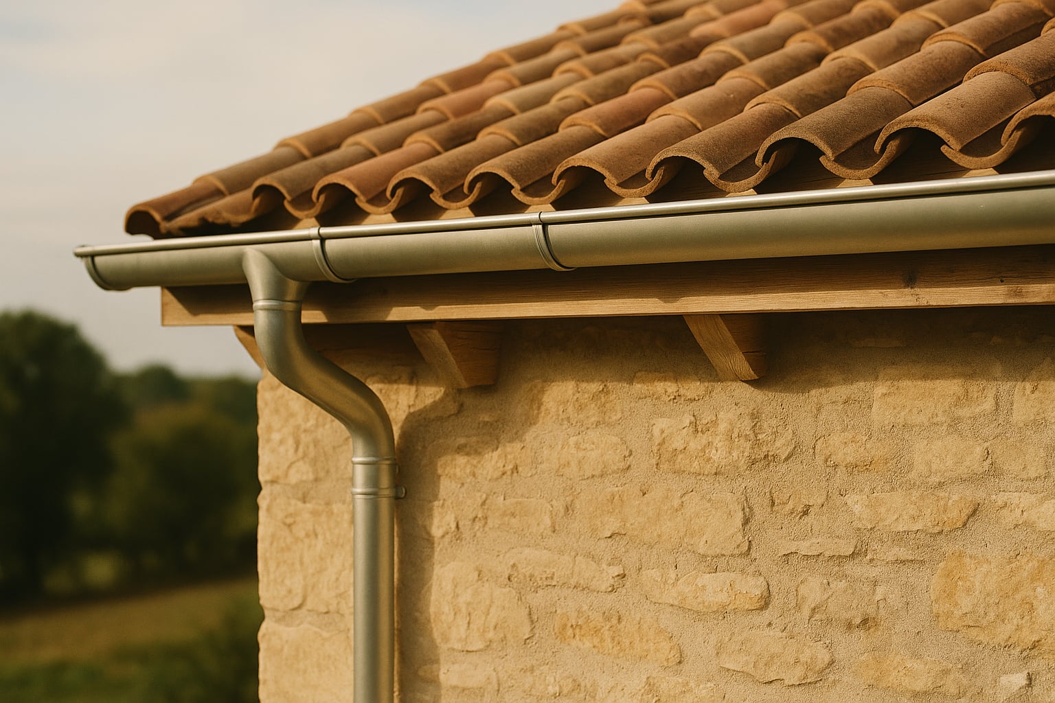 Remplacement de gouttières zinc — Bayonne